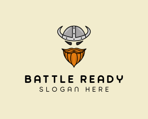 Viking Barbarian Warrior  logo design