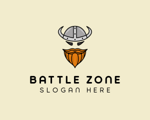 Viking Barbarian Warrior  logo design