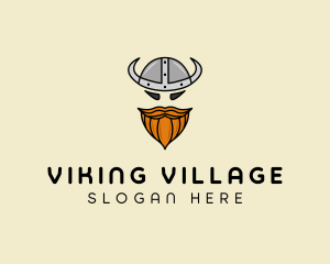 Viking Barbarian Warrior  logo design