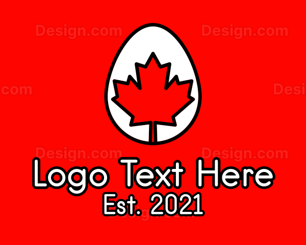 Maple Leaf Egg Logo