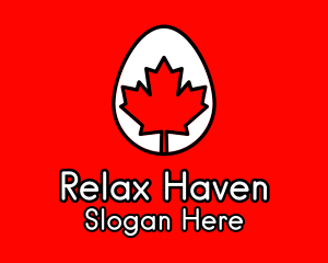 Maple Leaf Egg  Logo