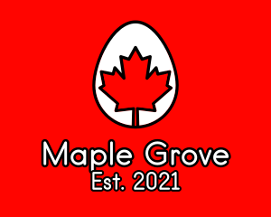 Maple Leaf Egg  logo design