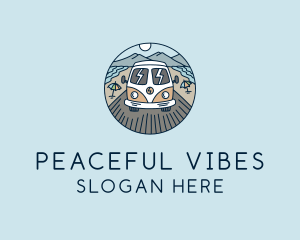 Hippie Trailer Van logo design