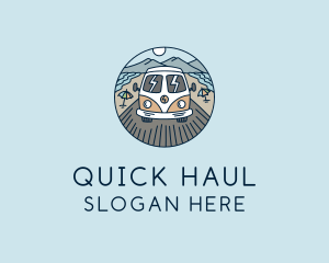 Hippie Trailer Van logo design