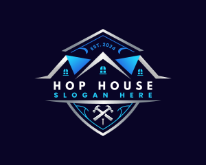 Roofing Construction House logo design