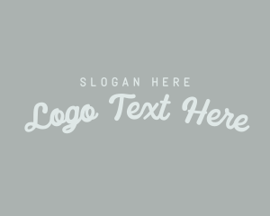 Retro Cursive Wordmark Logo