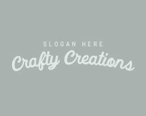 Retro Cursive Wordmark logo design