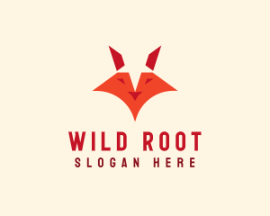 Wild Fox Head  logo design