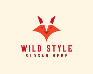 Wild Fox Head  logo design