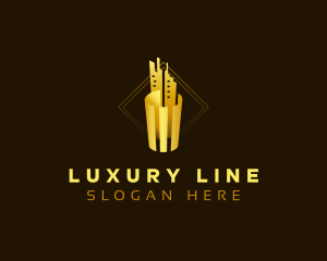 Luxury Skyscraper Building logo design