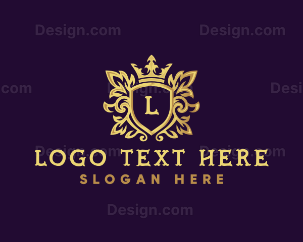 Luxury Crown Shield Logo