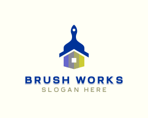 Paint Brush Renovation logo design