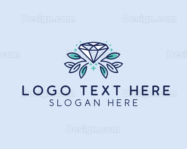 Natural Diamond Leaf Logo