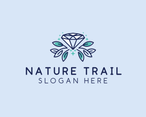 Natural Diamond Leaf logo design