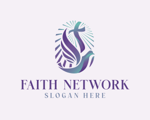 Cross Faith Dove logo