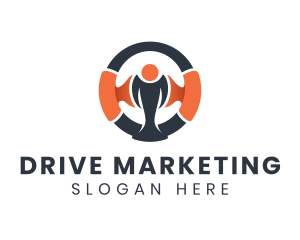 Racing Driving Wheel logo