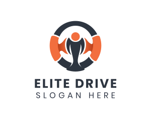 Racing Driving Wheel logo design