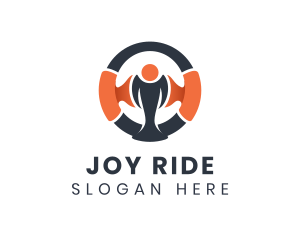 Racing Driving Wheel logo design