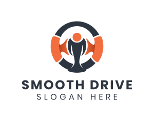 Racing Driving Wheel logo design