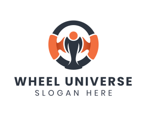 Racing Driving Wheel logo design