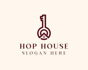 Property House Key logo design