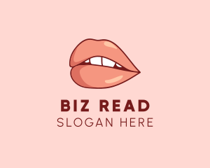 Sexy Nude Lips logo design