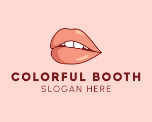 Sexy Nude Lips logo design