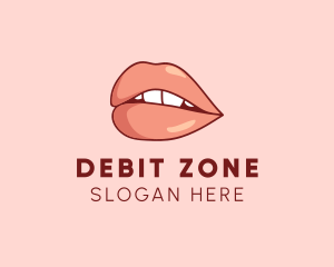 Sexy Nude Lips logo design