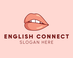 Sexy Nude Lips logo design