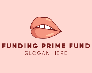 Sexy Nude Lips logo design