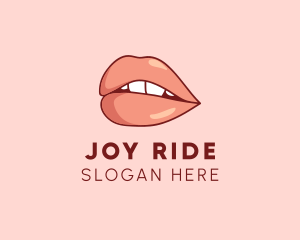 Sexy Nude Lips logo design