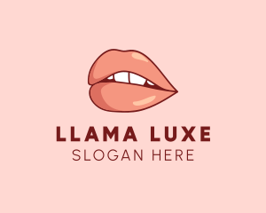 Sexy Nude Lips logo design