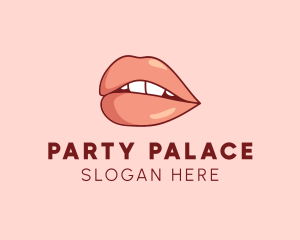 Sexy Nude Lips logo design