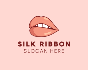 Sexy Nude Lips logo design