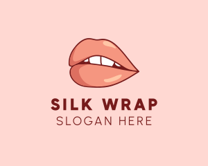 Sexy Nude Lips logo design