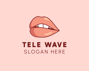 Sexy Nude Lips logo design