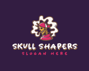 Skeleton Vape Smoking logo