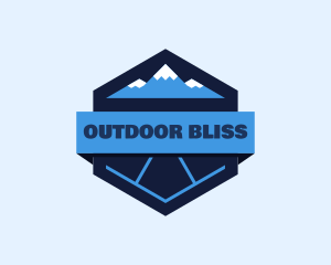 Snow Moutain Badge logo design