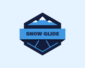 Snow Moutain Badge logo design