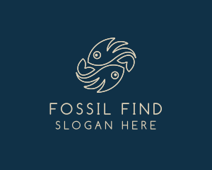 Sea Pisces Fish logo design