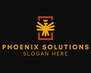 Royal Crown Phoenix logo design