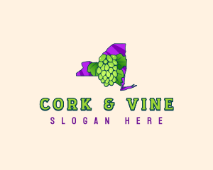 New York Grapes logo design