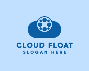 Film Reel Cloud logo design