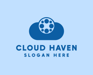 Film Reel Cloud logo design