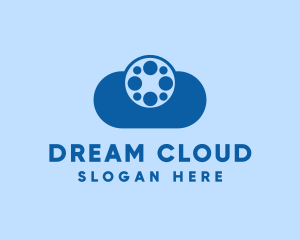 Film Reel Cloud logo design