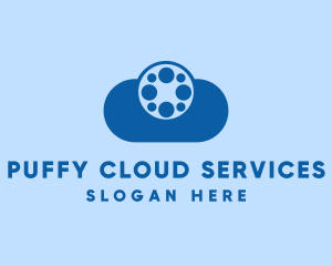 Film Reel Cloud logo design