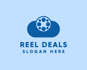 Film Reel Cloud logo design