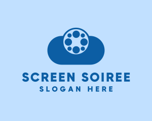 Film Reel Cloud logo design