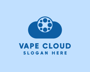 Film Reel Cloud logo design