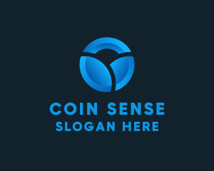 Modern Sunrise Coin logo design